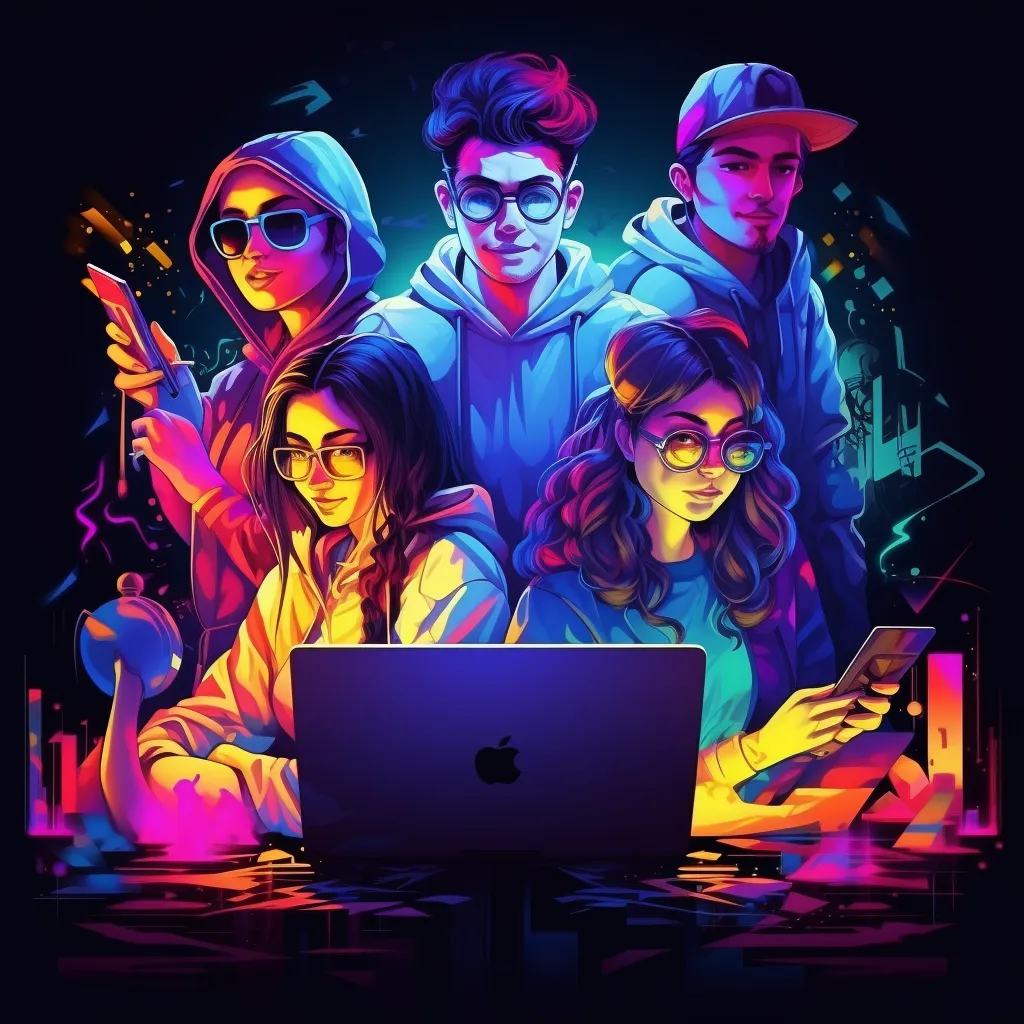 Happy community of players